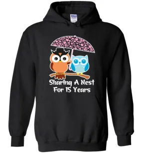 15 Years Wedding Anniversary Gifts Valentine's Day Hoodie