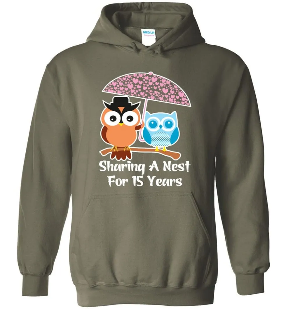 15 Years Wedding Anniversary Gifts Valentine's Day Hoodie