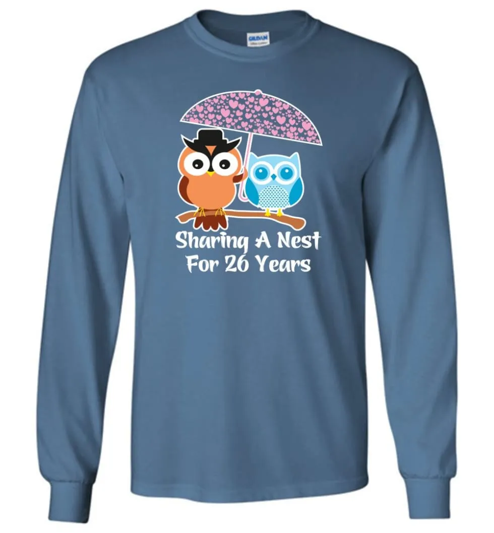 26 Years Wedding Anniversary Gifts Valentine's Day Long Sleeve T-Shirt