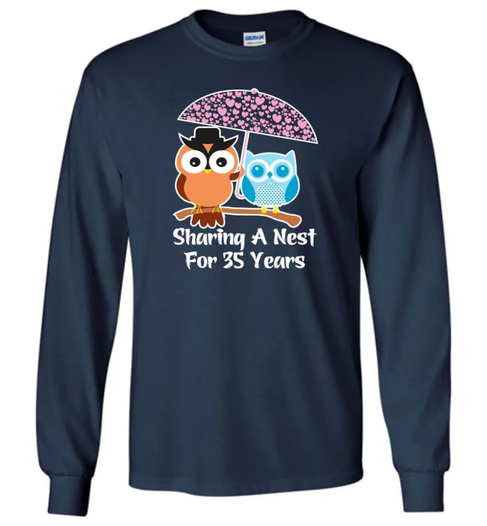 35 Years Wedding Anniversary Gifts Valentine's Day Long Sleeve T-Shirt