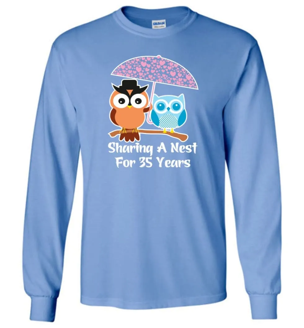 35 Years Wedding Anniversary Gifts Valentine's Day Long Sleeve T-Shirt