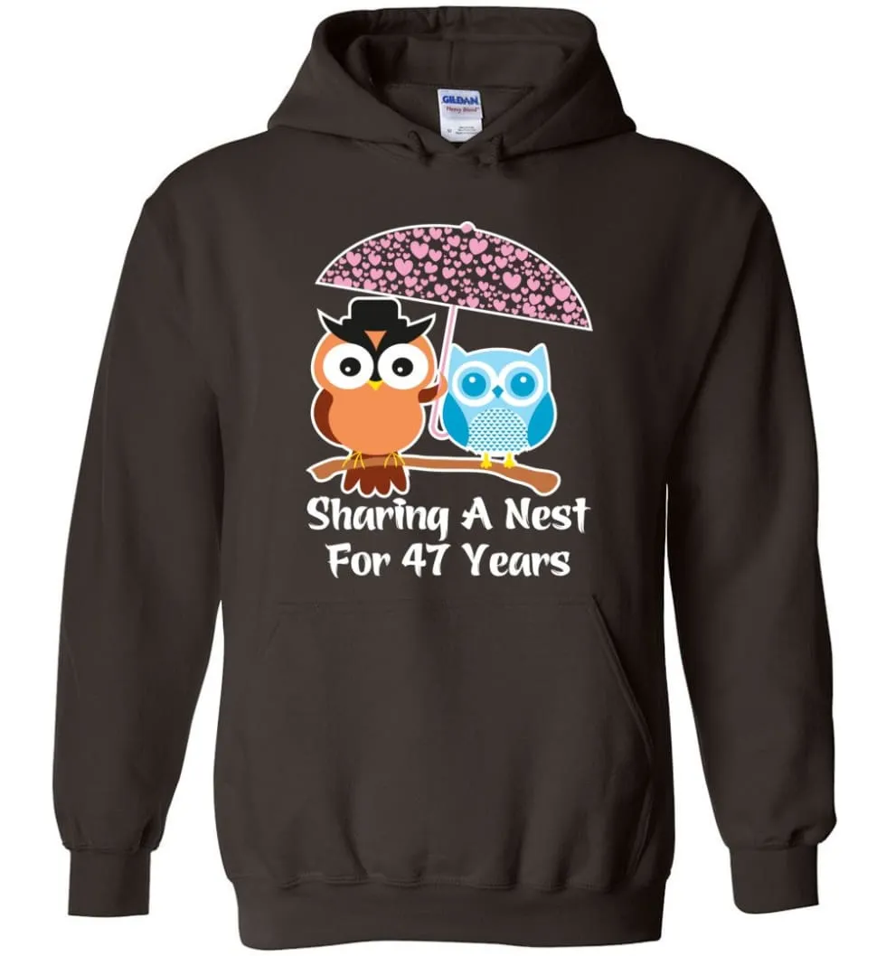 47 Years Wedding Anniversary Gifts Valentine's Day Hoodie