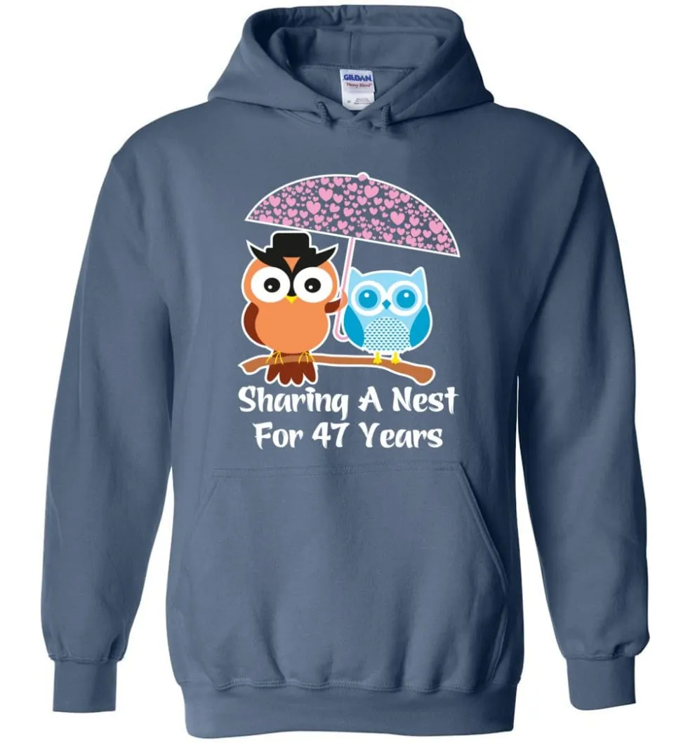 47 Years Wedding Anniversary Gifts Valentine's Day Hoodie