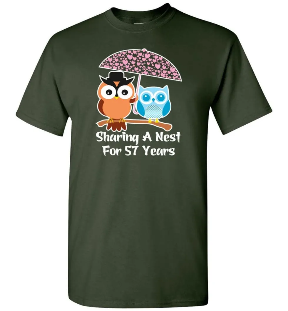 57 Years Wedding Anniversary Gifts Valentine's Day T-shirt