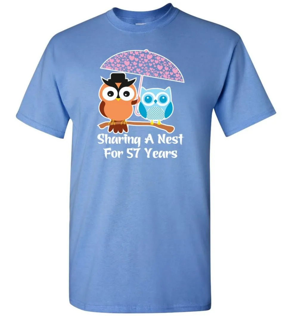 57 Years Wedding Anniversary Gifts Valentine's Day T-shirt