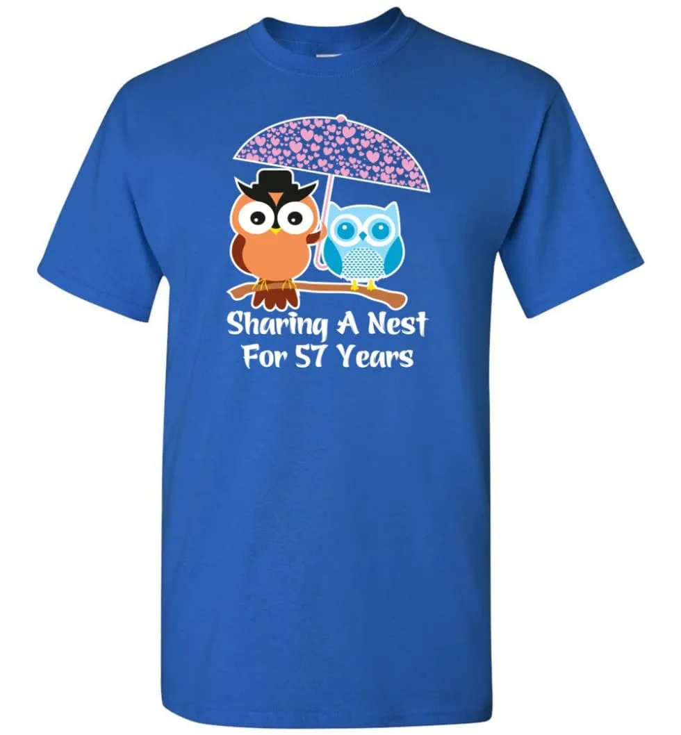 57 Years Wedding Anniversary Gifts Valentine's Day T-shirt