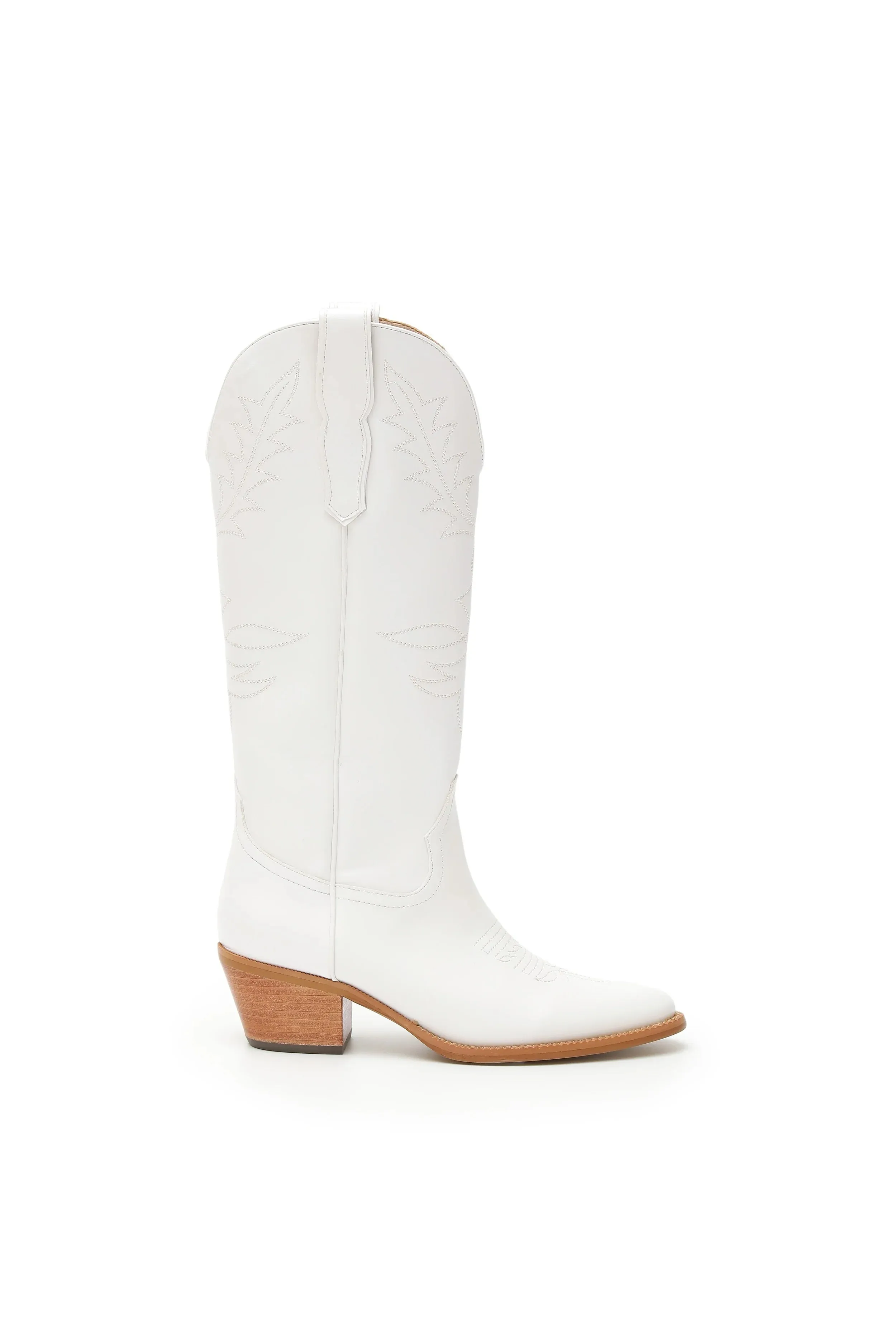 ADEL - WHITE BOOT SHOES