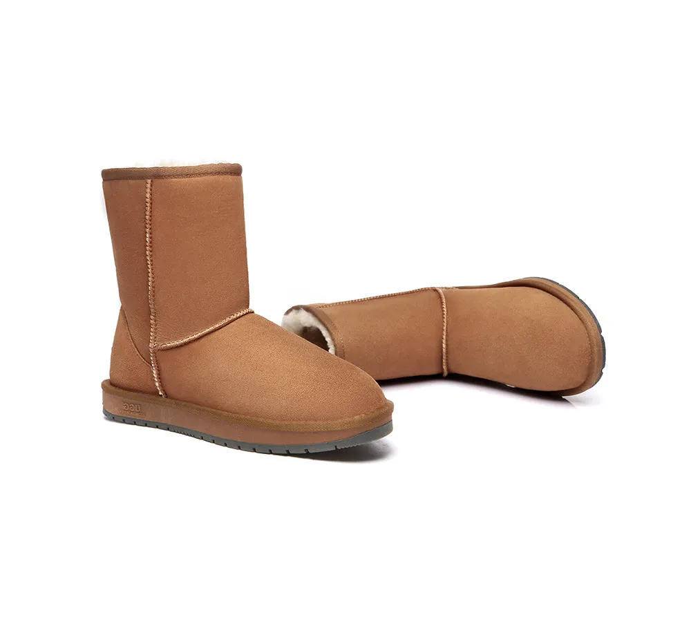 Australian Genuine Sheepskin Unisex Short Classic Suede Boots