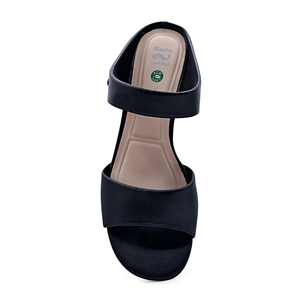 Bata ECO- FLEX S3 Low-Block Slip-On Heel Sandal