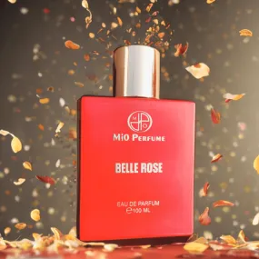 Belle Rose Unisex Eau de Parfum for Men & Women Fruity, Floral, Fresh, Longlasting - 100 ml MIO PERFUME