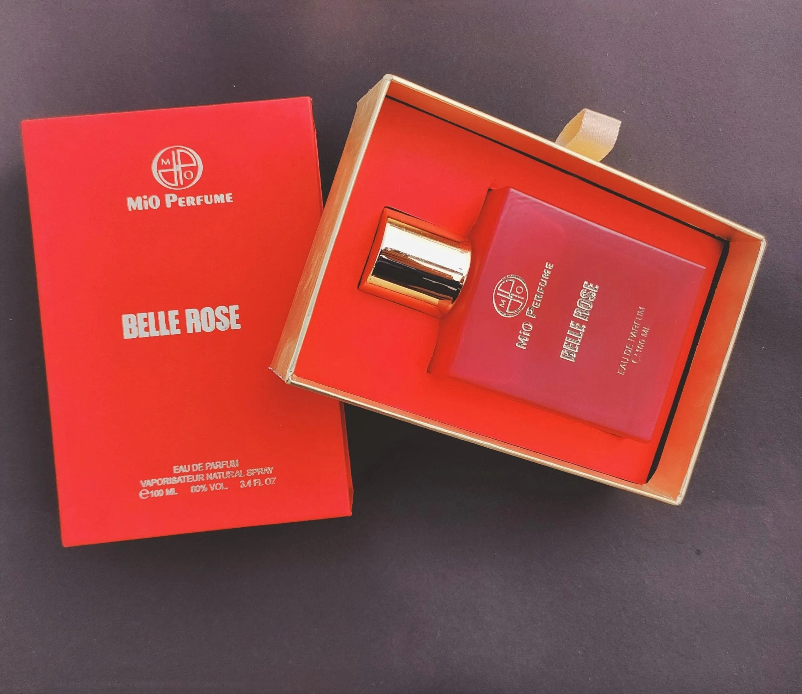 Belle Rose Unisex Eau de Parfum for Men & Women Fruity, Floral, Fresh, Longlasting - 100 ml MIO PERFUME