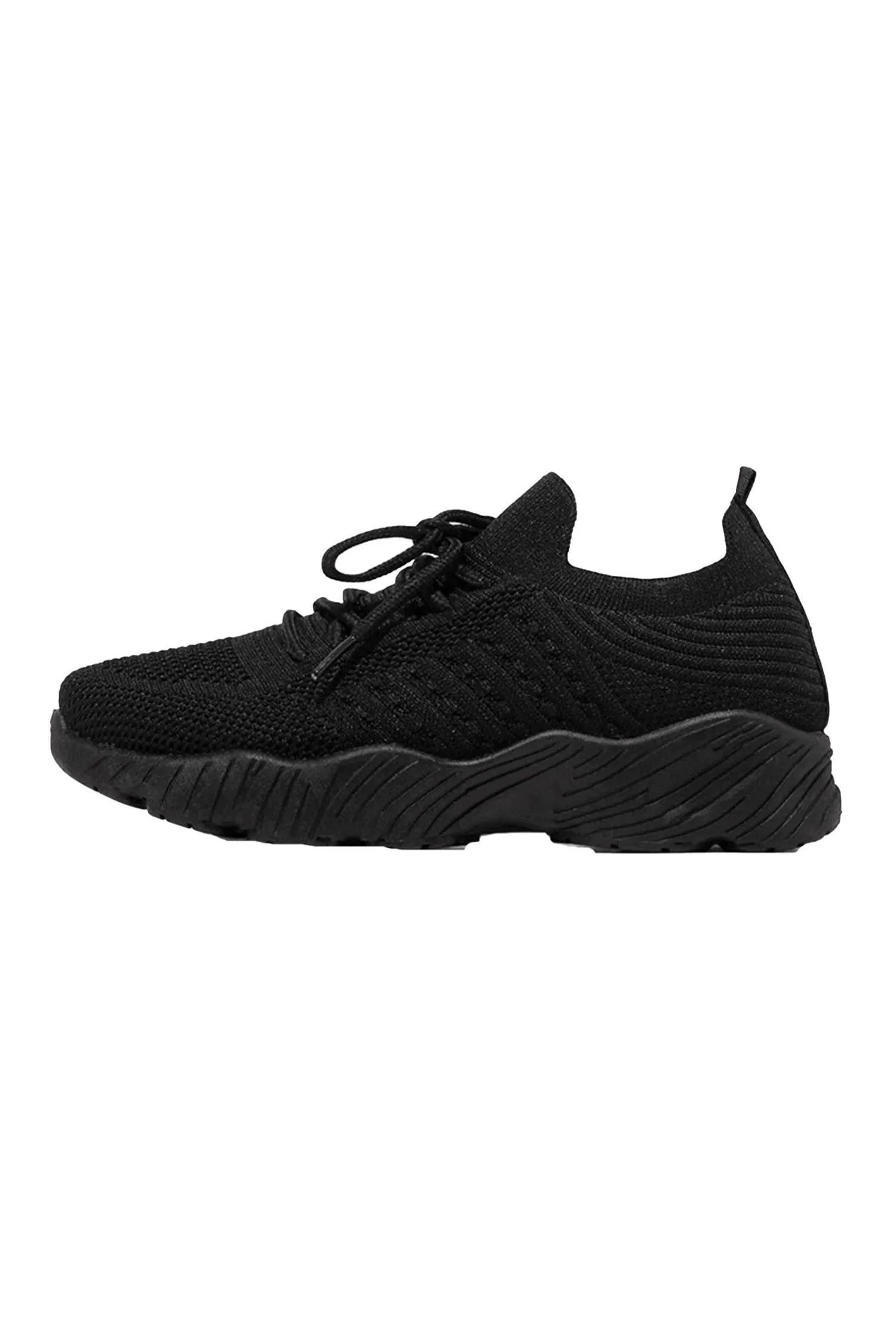 Black Casual Mesh Breathable Vulcanize Shoes