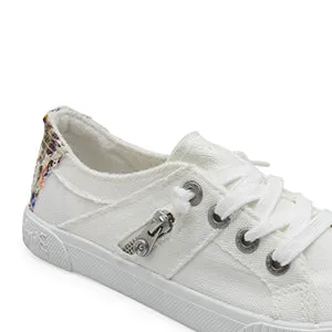 Blowfish Malibu Fruit Sneaker White Smoked 16oz Canvas Lace Up Fashion Shoes