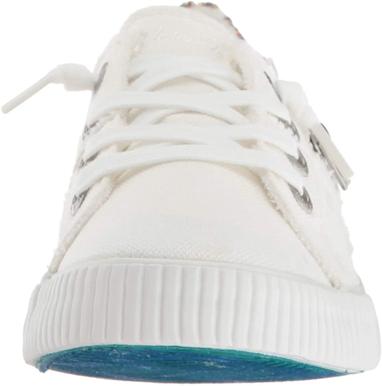 Blowfish Malibu Fruit Sneaker White Smoked 16oz Canvas Lace Up Fashion Shoes