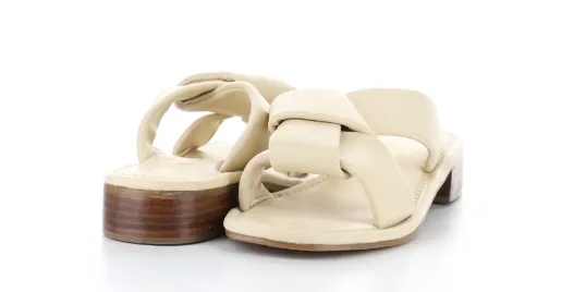 Bos & Co Knick Sandals | Cream   Black