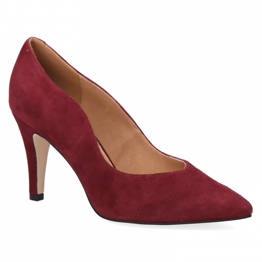 Caprice Ladies Court Suede Shoe 22403 549