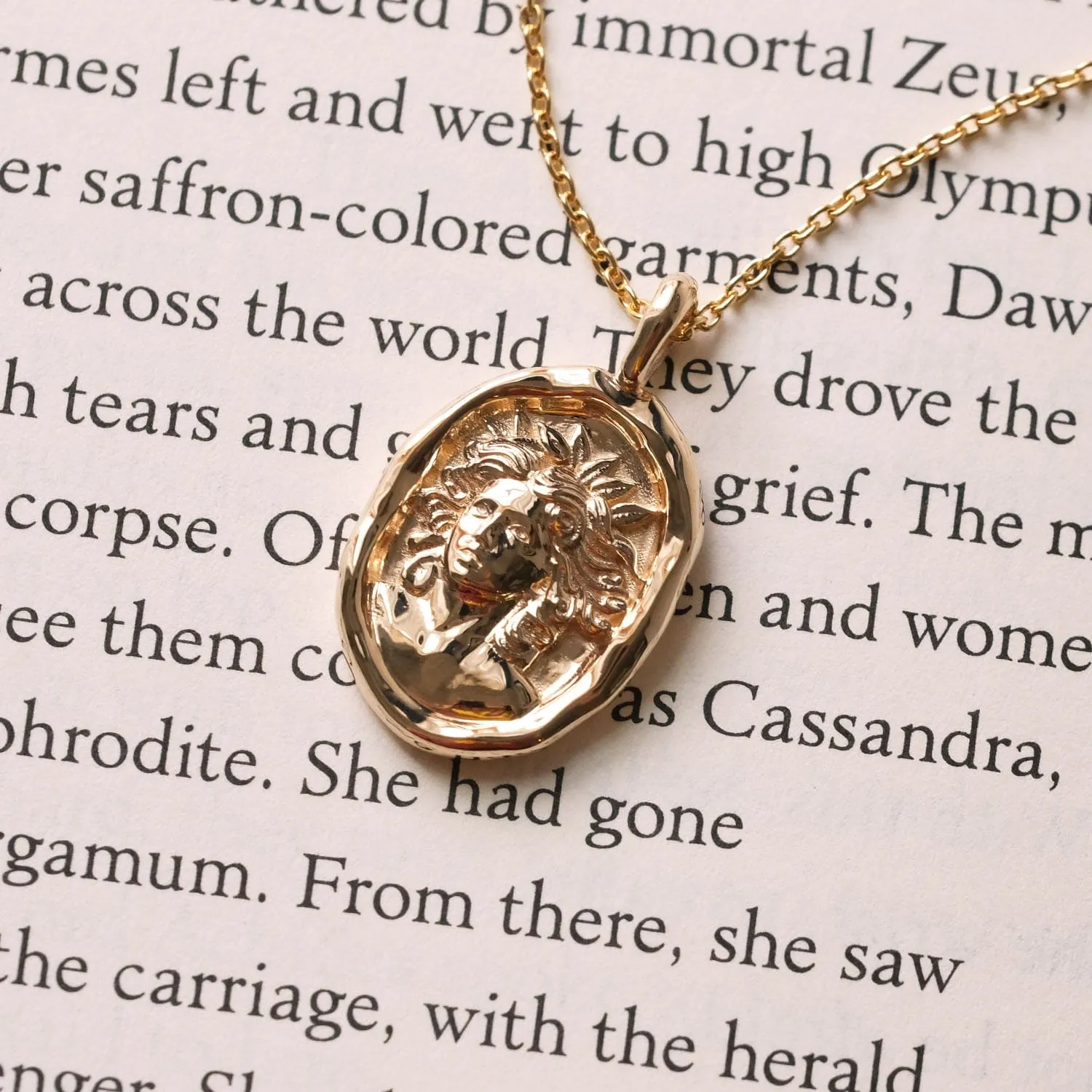 Cassandra of Troy Molten Gold Pendant