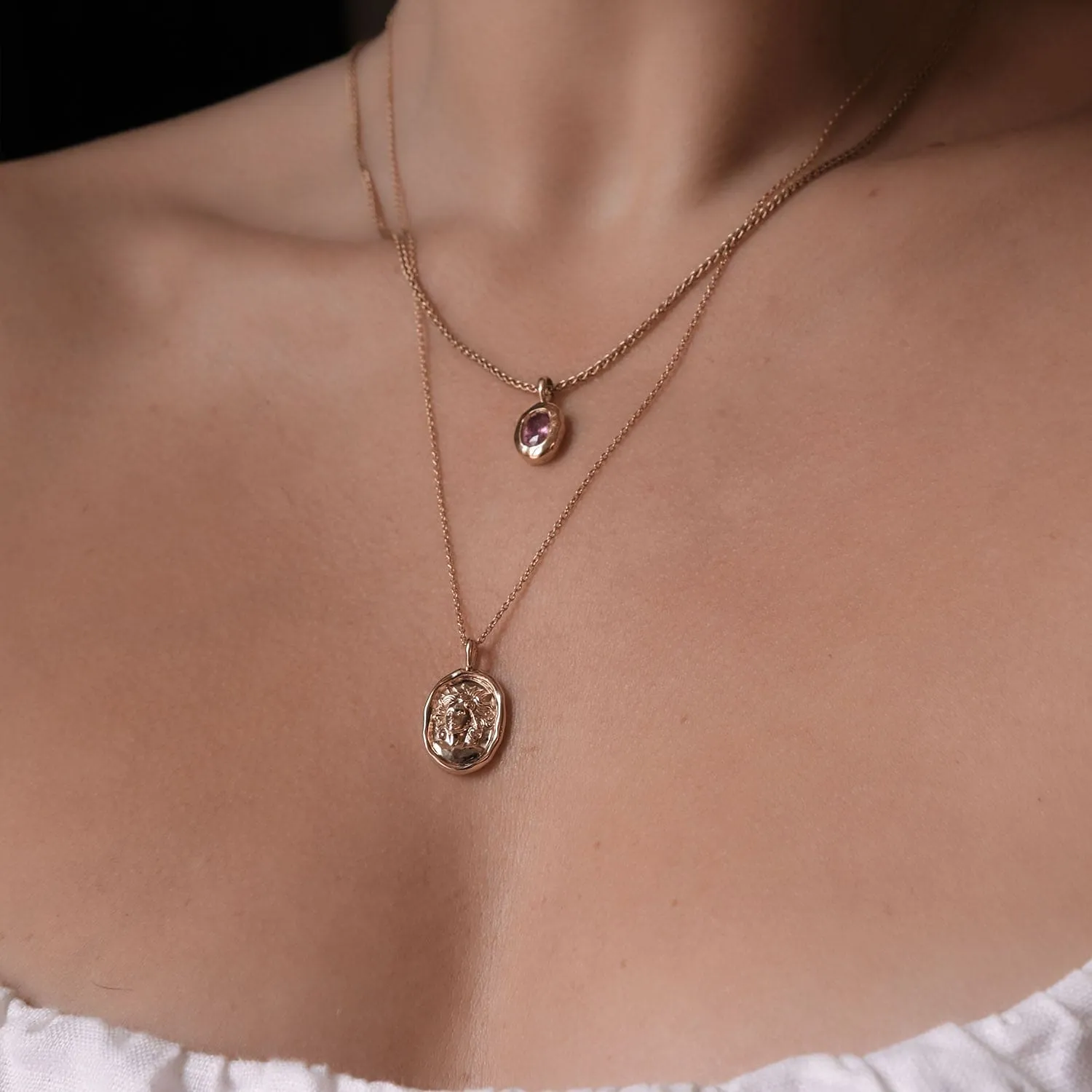 Cassandra of Troy Molten Gold Pendant