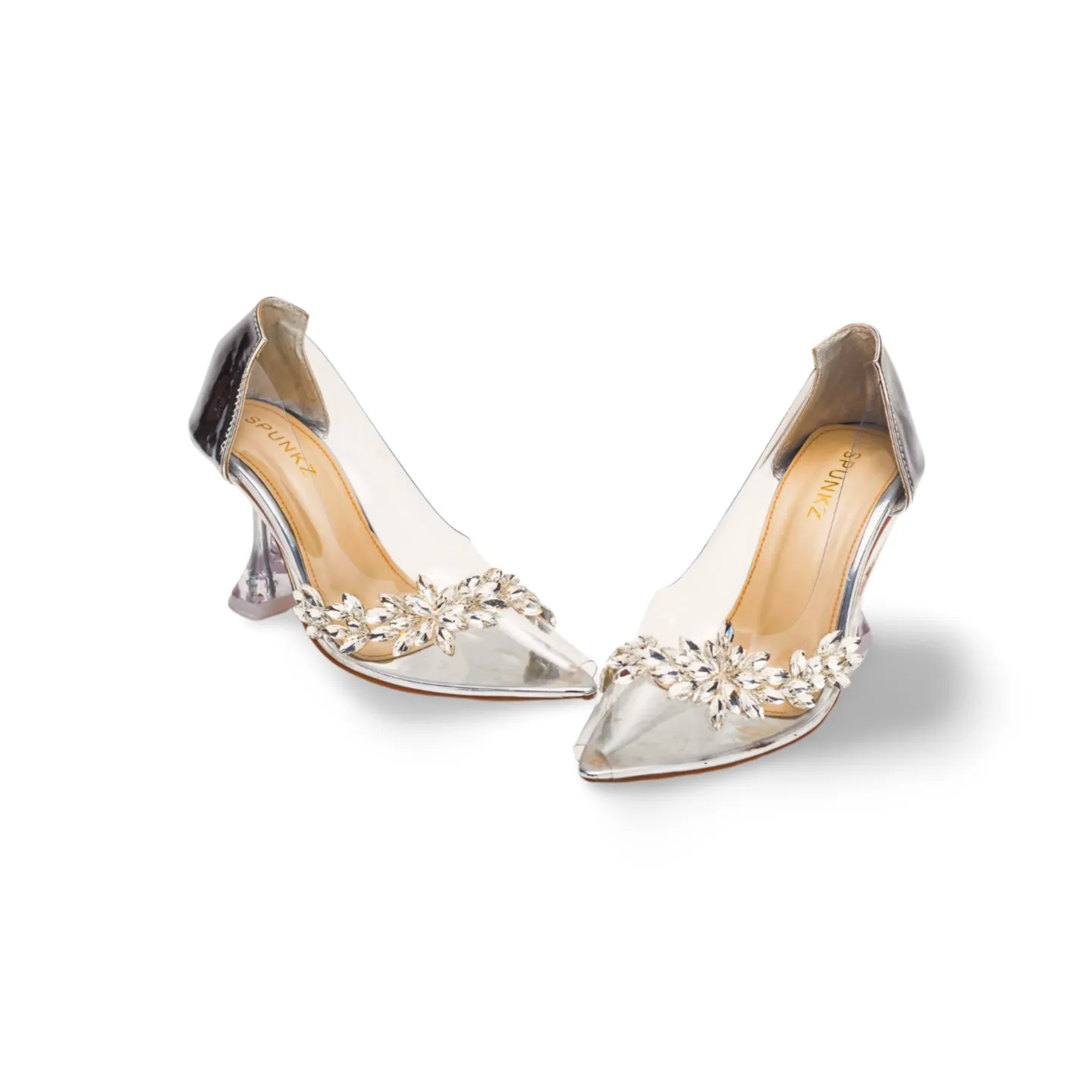 Cinderella Glass Pointed High Heels Women Shoes in Pakistan