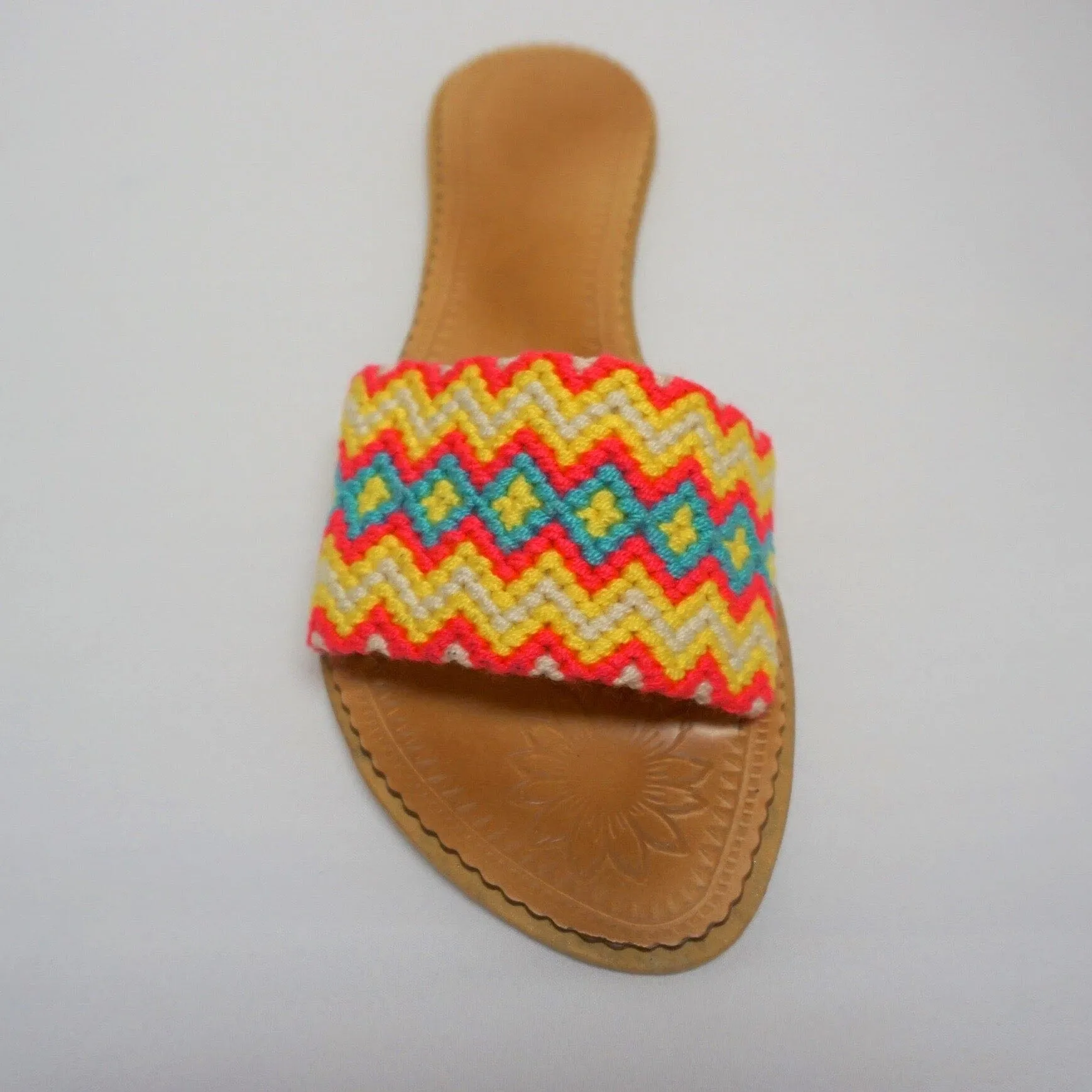 Colorful Handwoven Sandals - Wayuu Slide Sandals