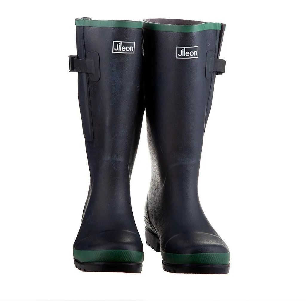 Extra Wide Calf Wellies with Rear Expansion - up to 50cm Calf - Wide in Foot & Ankle