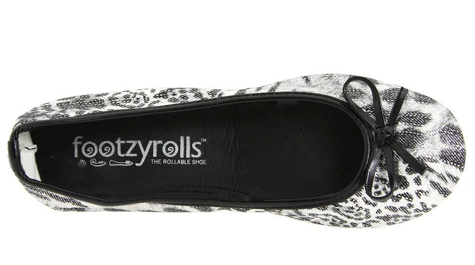 Footzyrolls Cheetah Black Silver