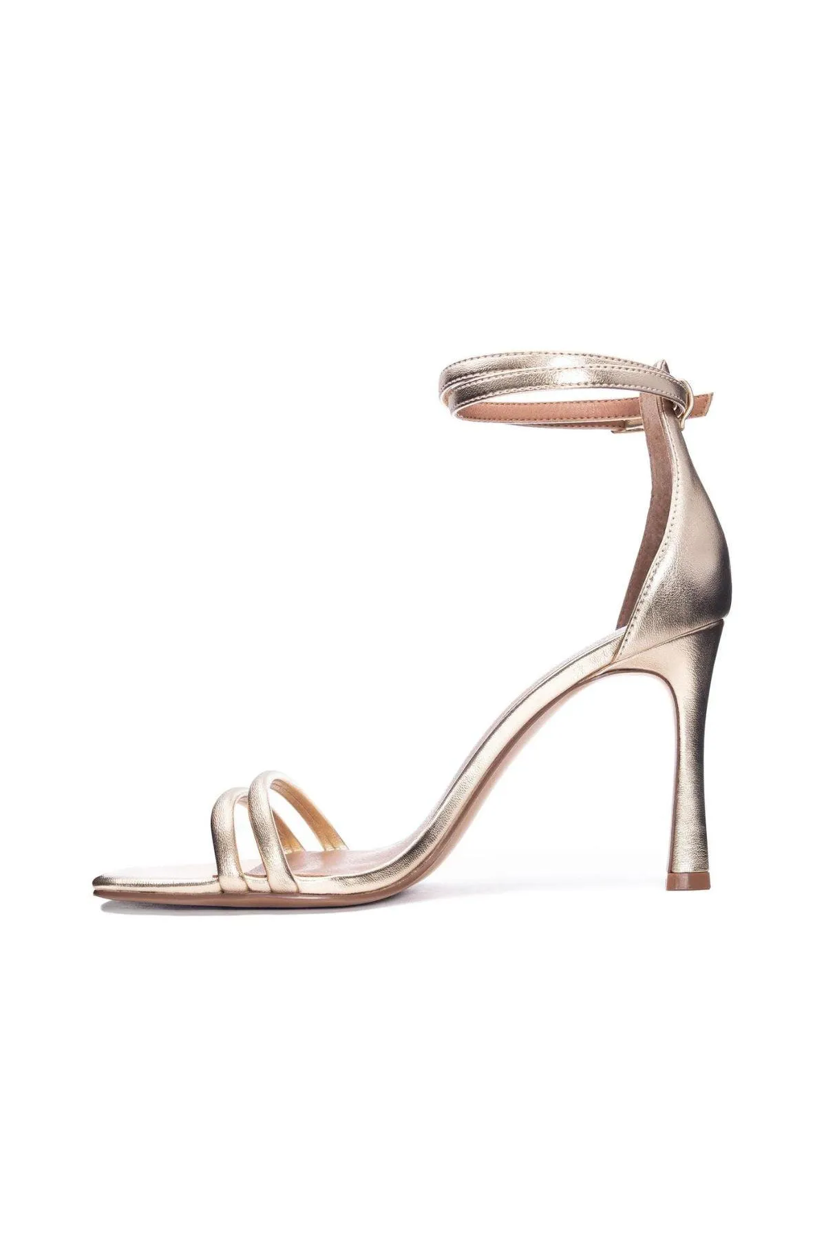 Golden Gala Metallic Strappy Sandals - Final Sale