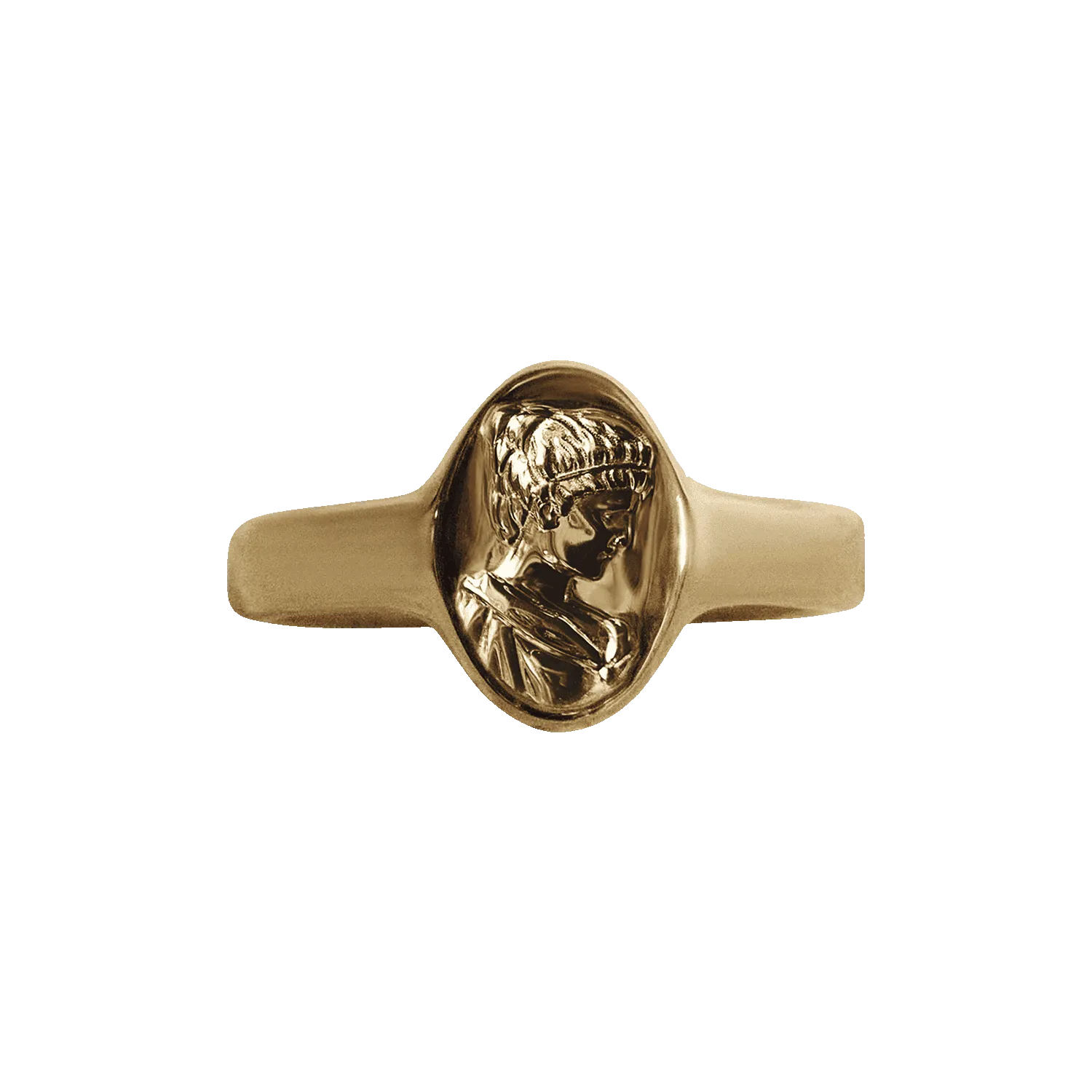 Hypatia Solid Gold Signet Ring