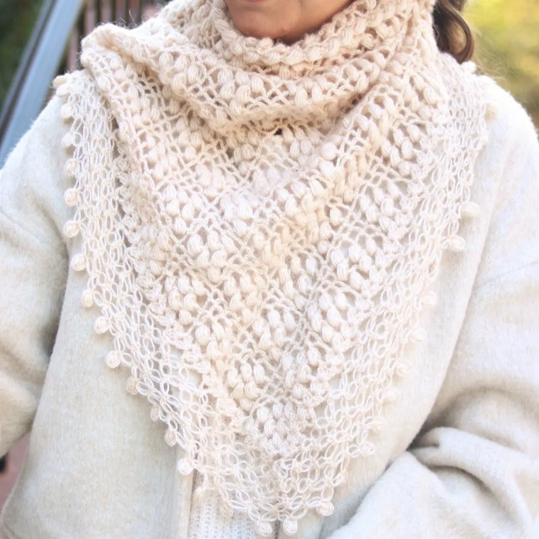 IVY Wool Crochet Scarf