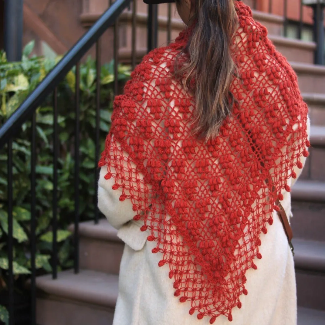 IVY Wool Crochet Scarf