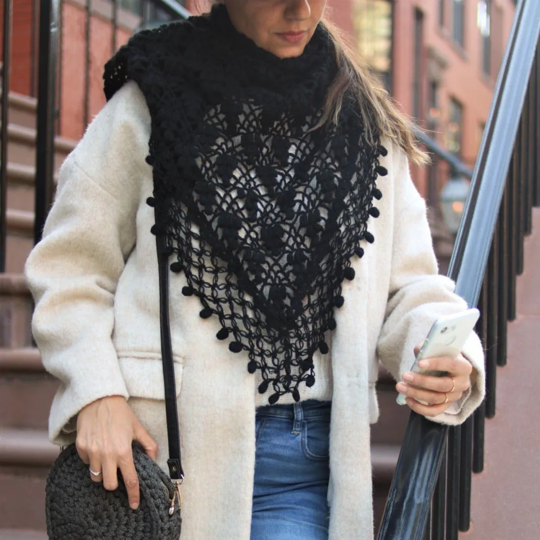 IVY Wool Crochet Scarf