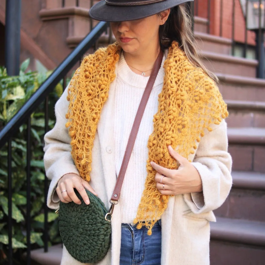 IVY Wool Crochet Scarf