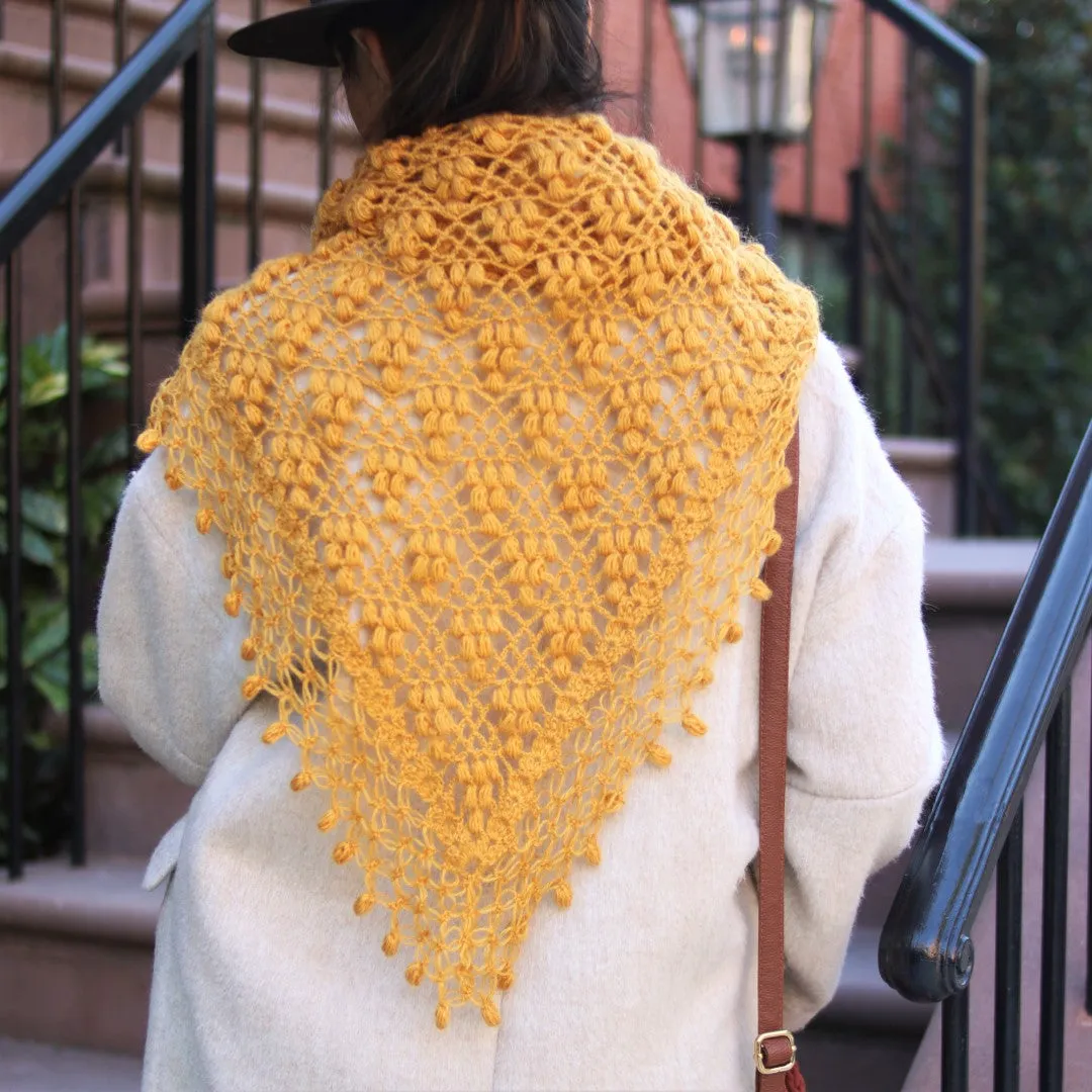 IVY Wool Crochet Scarf