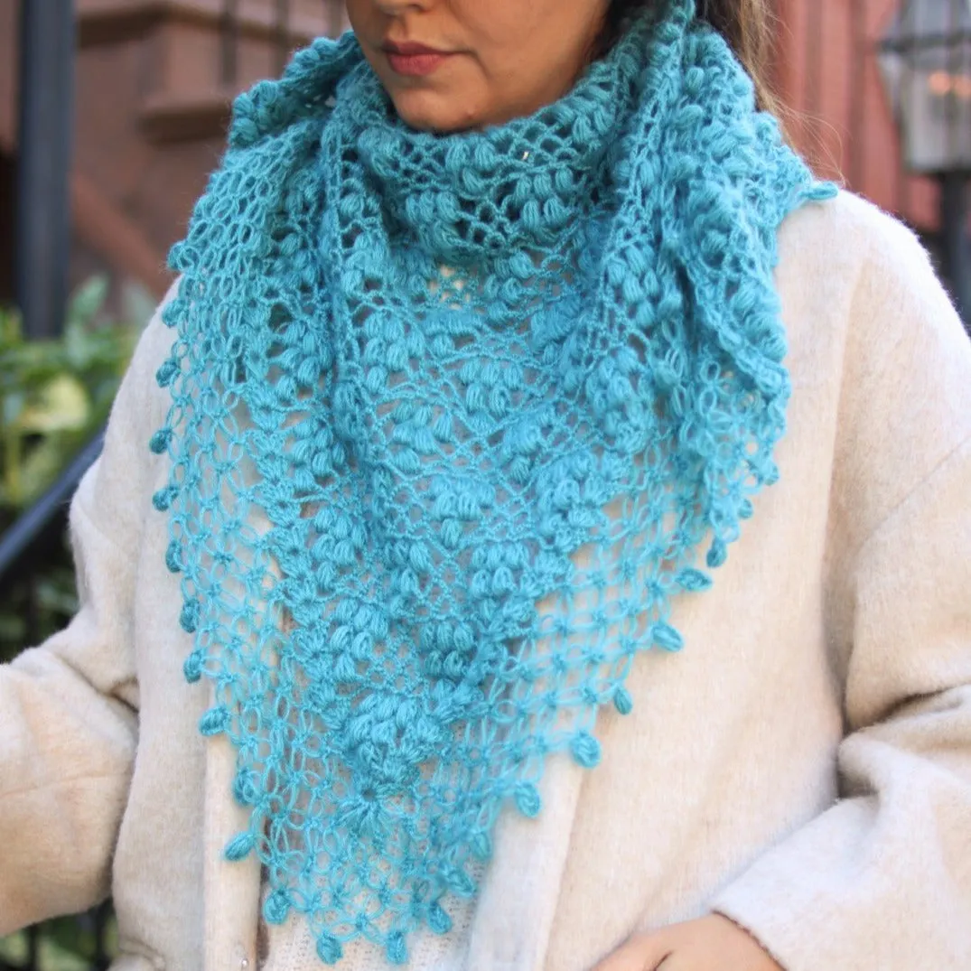 IVY Wool Crochet Scarf