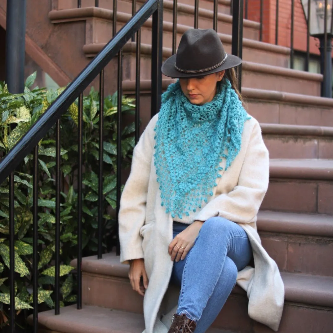 IVY Wool Crochet Scarf