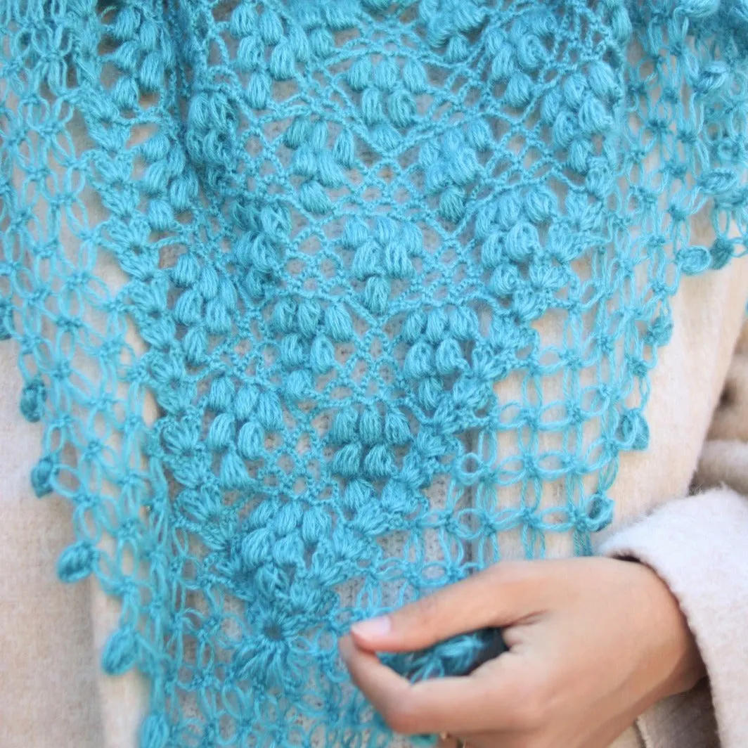 IVY Wool Crochet Scarf