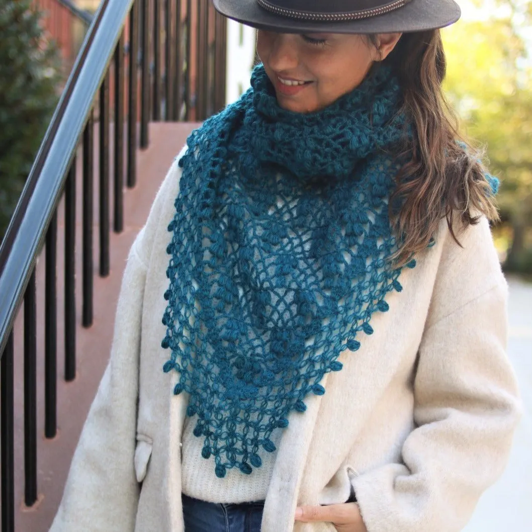 IVY Wool Crochet Scarf