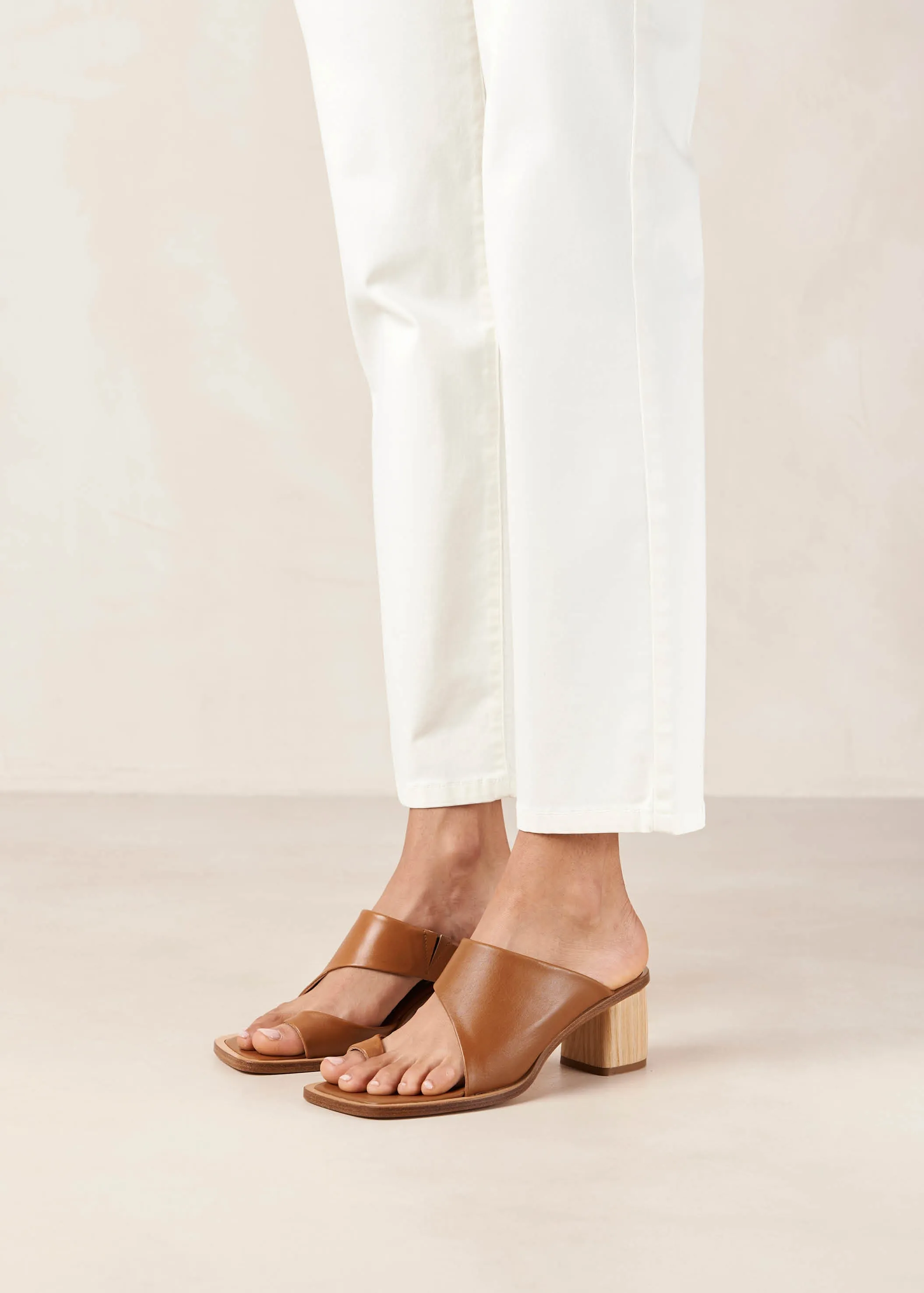 Josie Tan Leather Sandals