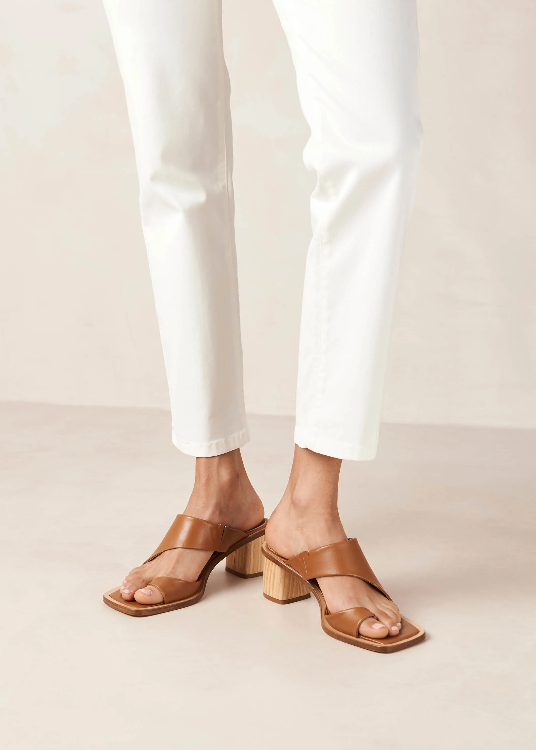 Josie Tan Leather Sandals