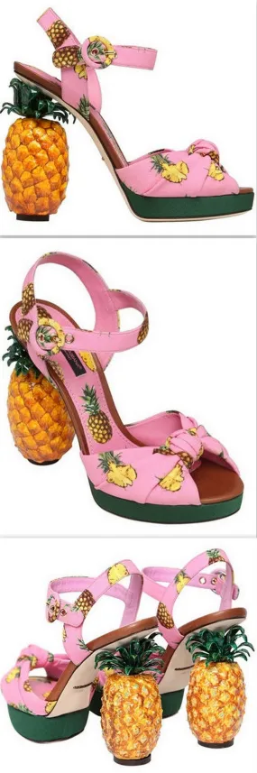 'Kiera' Pineapple Cady Sandals