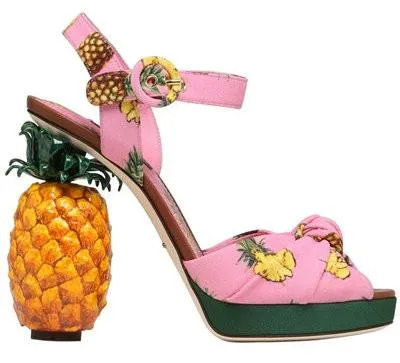 'Kiera' Pineapple Cady Sandals