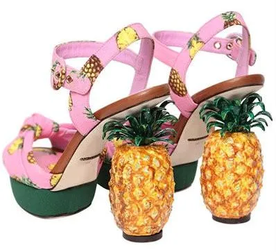 'Kiera' Pineapple Cady Sandals