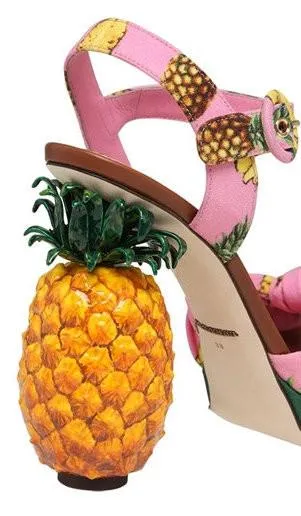 'Kiera' Pineapple Cady Sandals