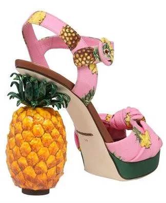 'Kiera' Pineapple Cady Sandals