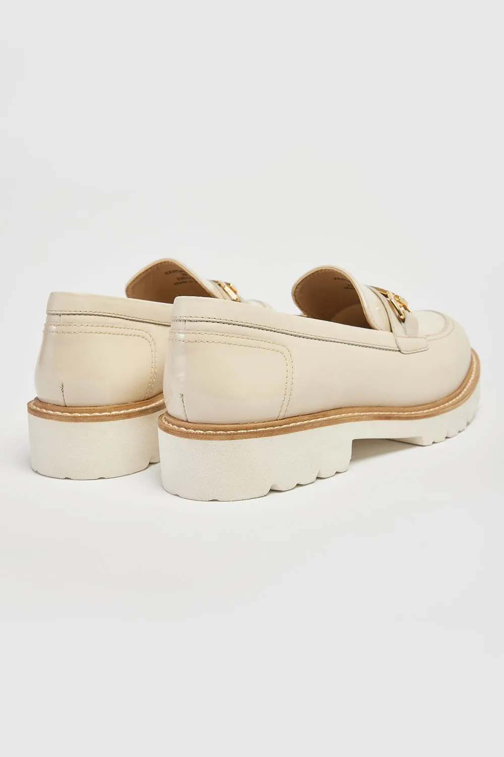 Ladies Slip On Loafers Pod Leather Ladies Shoes White Kendal sale