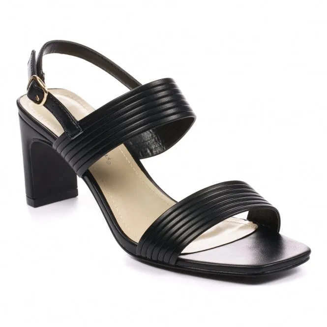 Lunar Ady Ladies Black Heel Sandal JLH340