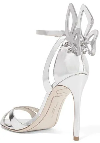 'Madame Chiara' Silver Heeled Sandals