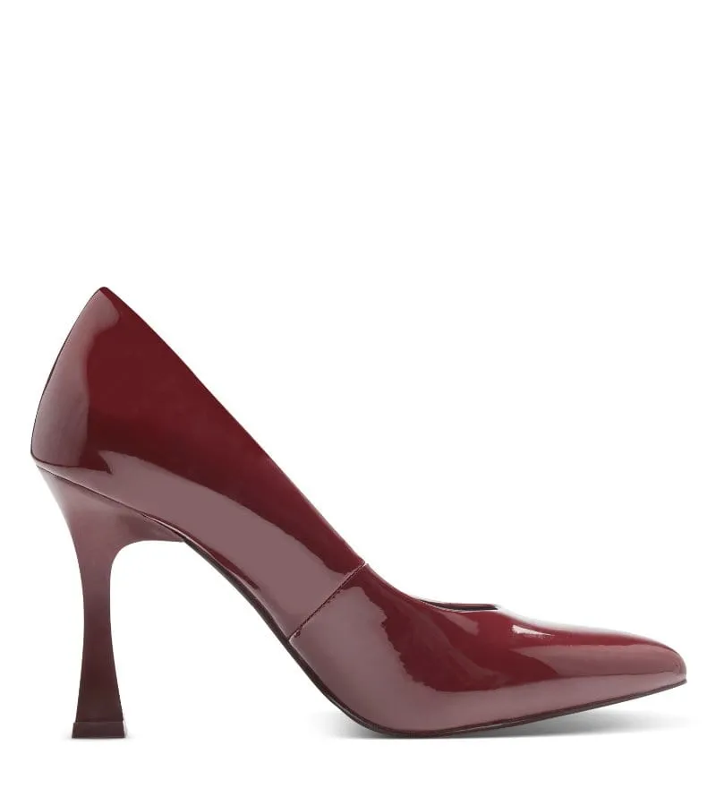 Marco Tozzi Womens Burgundy Patent High Heel 2-22406-41