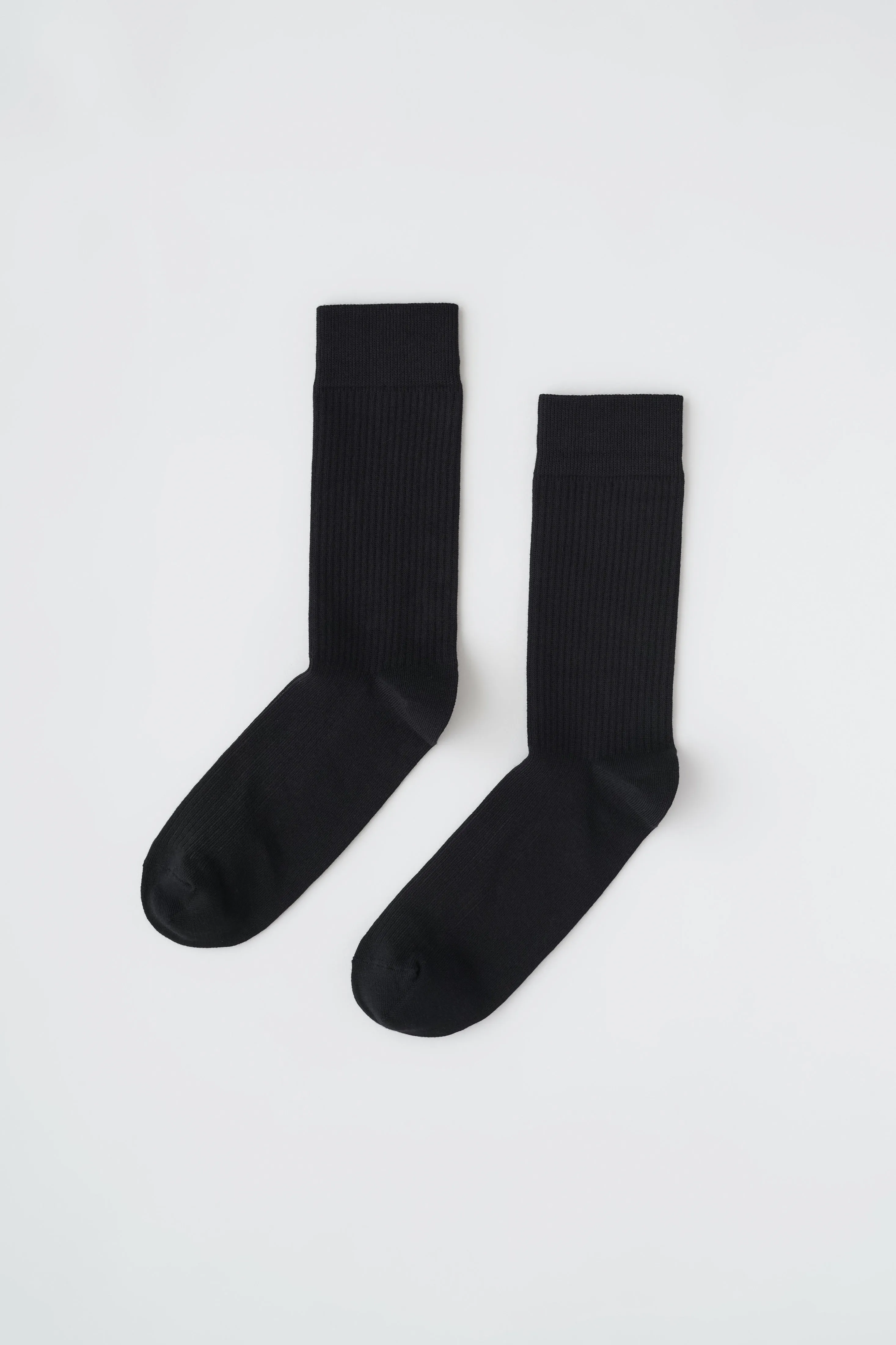 Rib Socks in Black