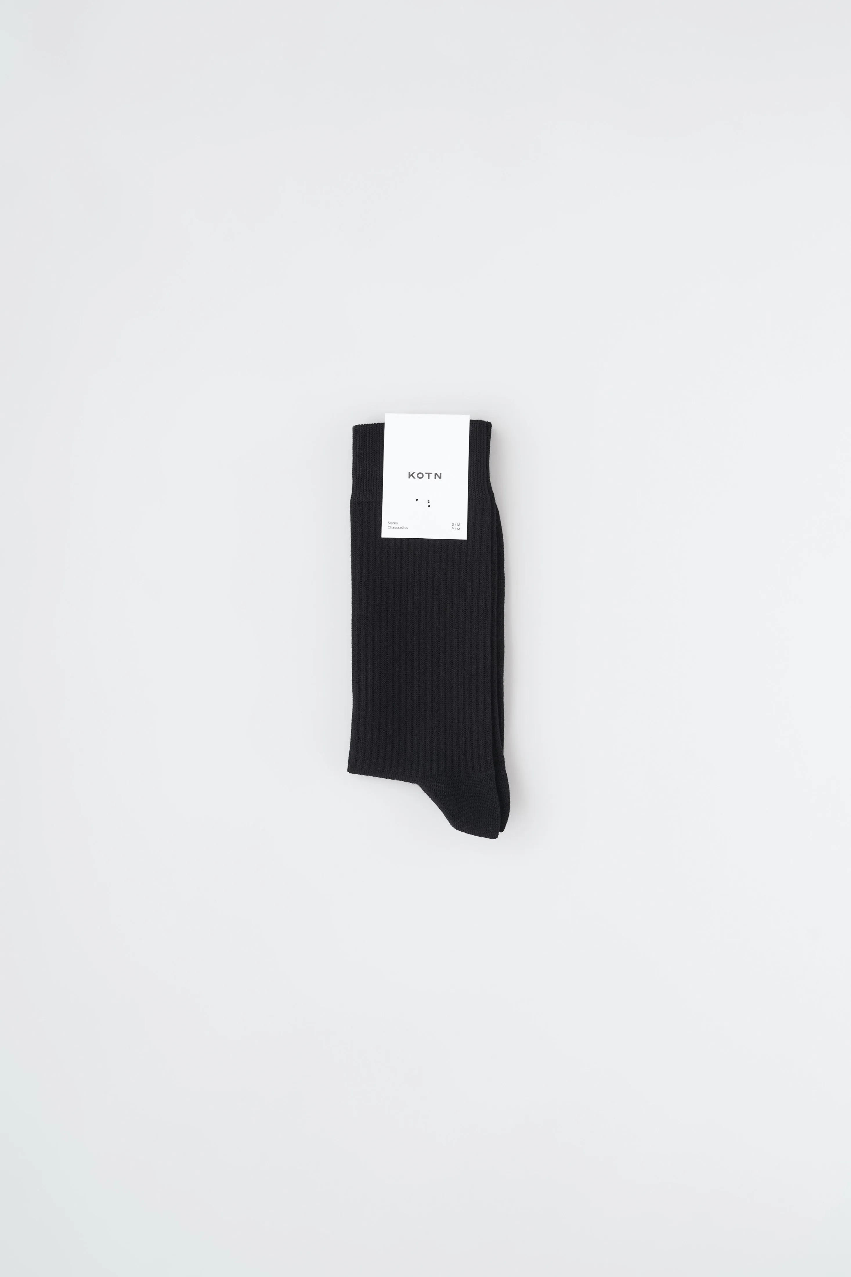 Rib Socks in Black